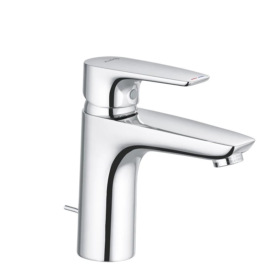 KLUDI Pure&Solid mosdó csaptelep 100, fém leeresztővel