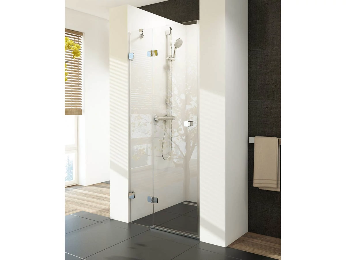 RAVAK Brilliant BSD2-100 A-bal zuhanyajtó króm+transparent